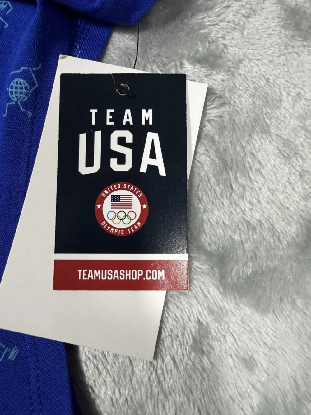 New USA Shirt Women's Medium Blue Olympic Team Nike 100% Cotton Graphic Tank Tee